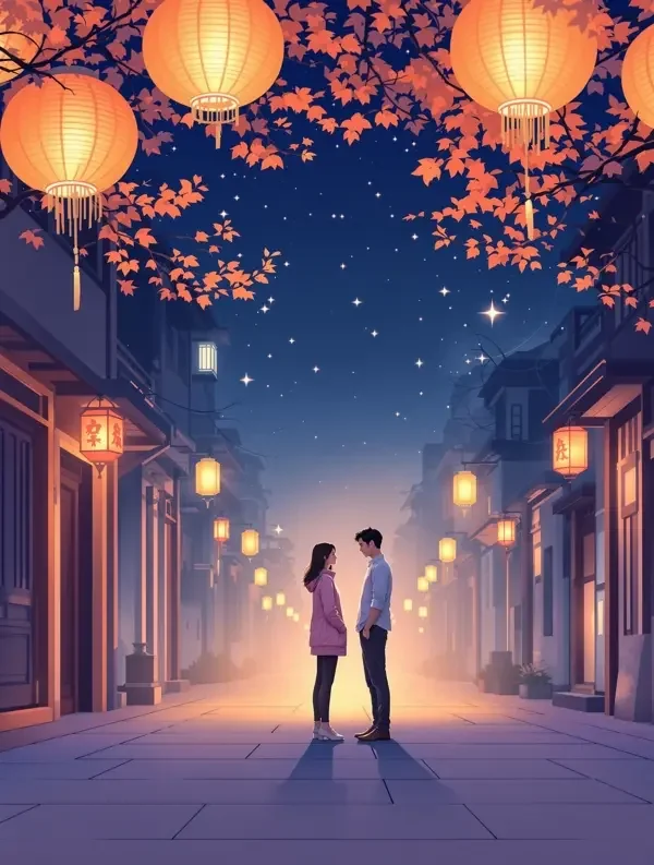 橘灯下的约定 甜夜都市剧集海报